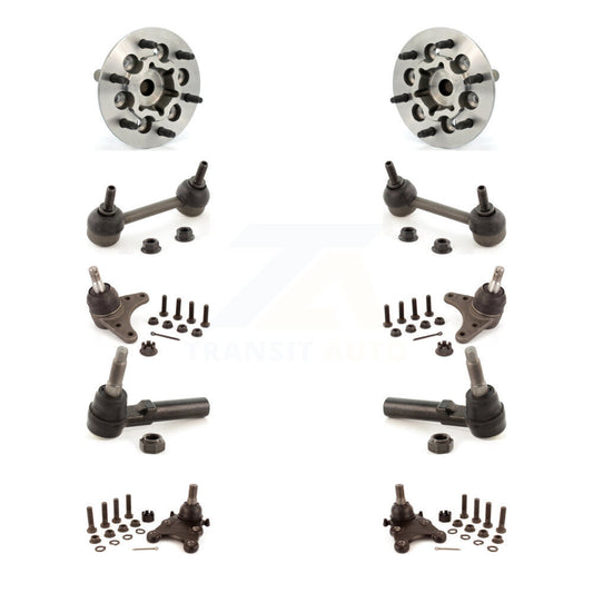 Bearing Upper Lower Ball Joint Outer Tie Rod Link Front Kit (10Pc) For Chevrolet