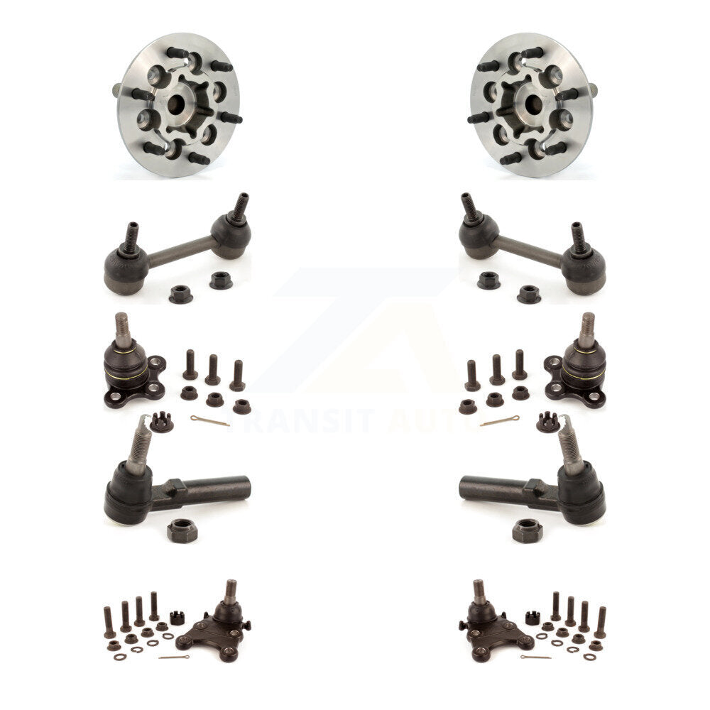 Bearing Upper Lower Ball Joint Outer Tie Rod Link Front Kit (10Pc) For Chevrolet