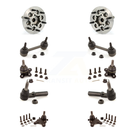 Bearing Upper Lower Ball Joint Outer Tie Rod Link Front Kit (10Pc) For Chevrolet