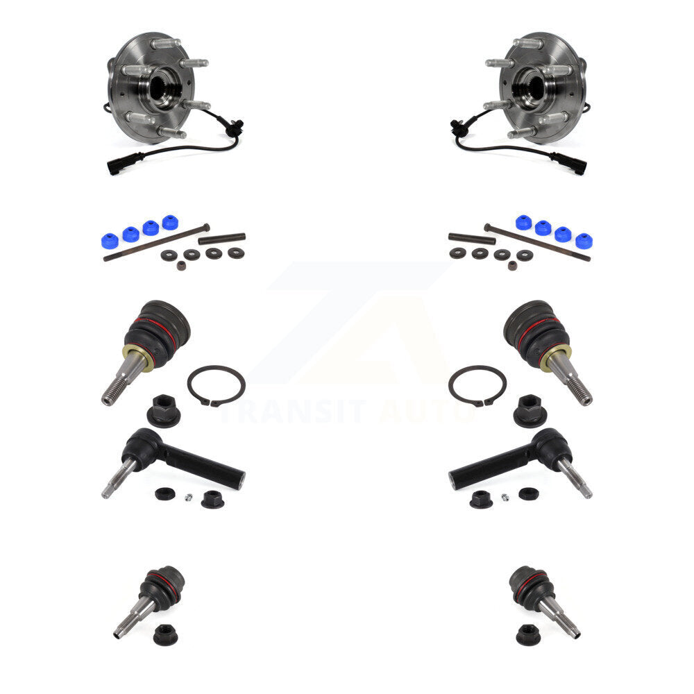 Bearing Upper Lower Ball Joint Outer Tie Rod Link Front Kit (10Pc) For GMC 1500