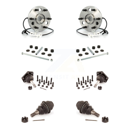 Hub Bearing Upper Lower Ball Joint Sway Bar Link Front Kit For Cadillac Escalade
