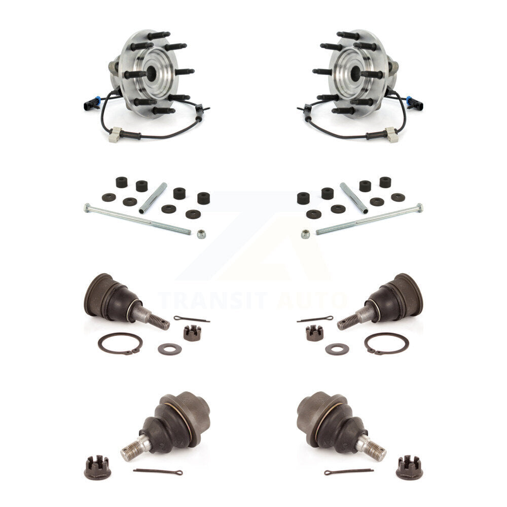 Bearing Upper Lower Ball Joint & Link Front Kit For GMC Chevrolet Sierra 2500 HD