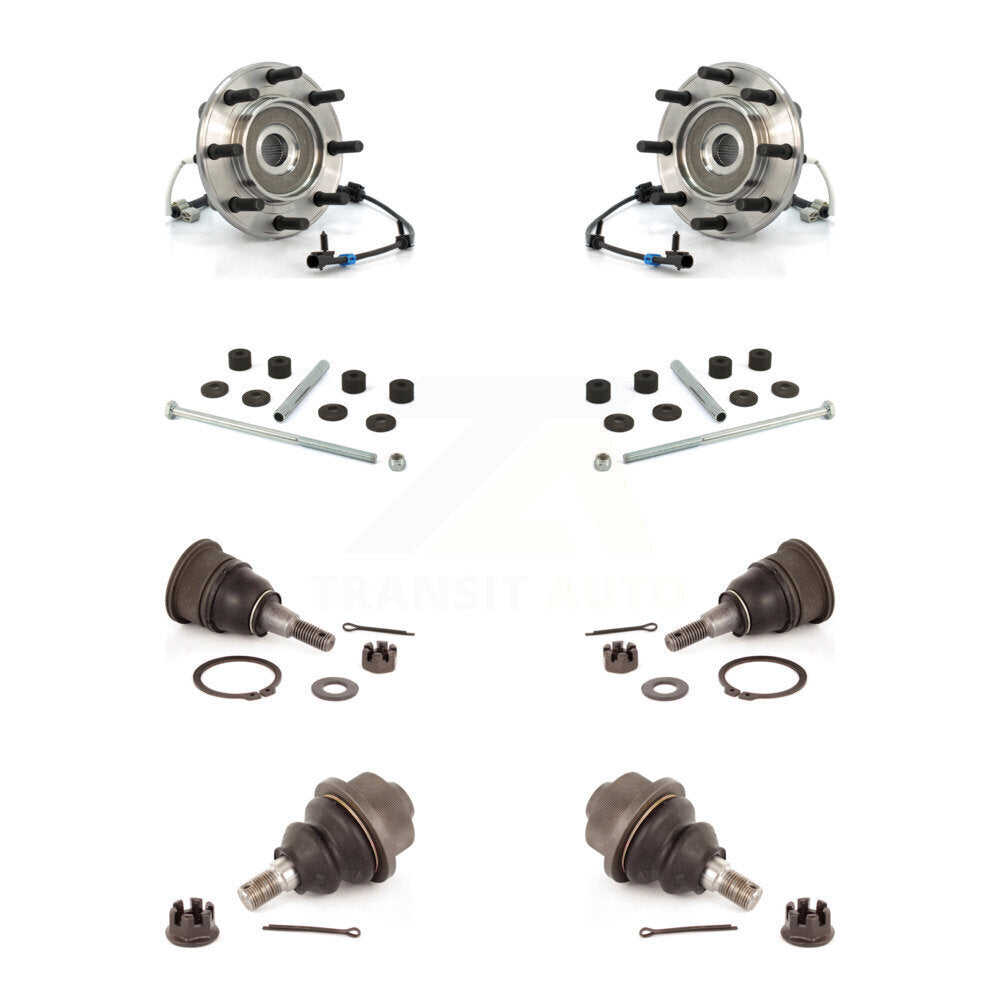 Bearing Upper Lower Ball Joint Link Front Kit For Chevrolet GMC Sierra 3500 4WD