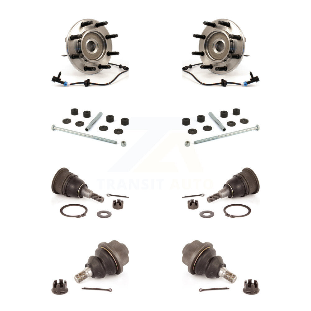 Bearing Upper Lower Ball Joint & Link Front Kit For Chevrolet GMC Sierra 2500 HD