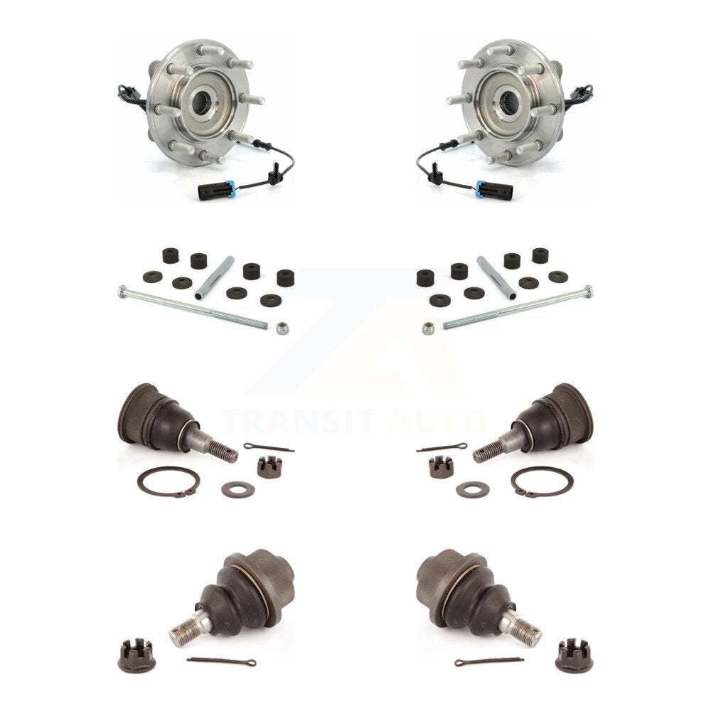 Bearing Upper Lower Ball Joint & Link Front Kit For GMC Sierra 3500 HD Chevrolet