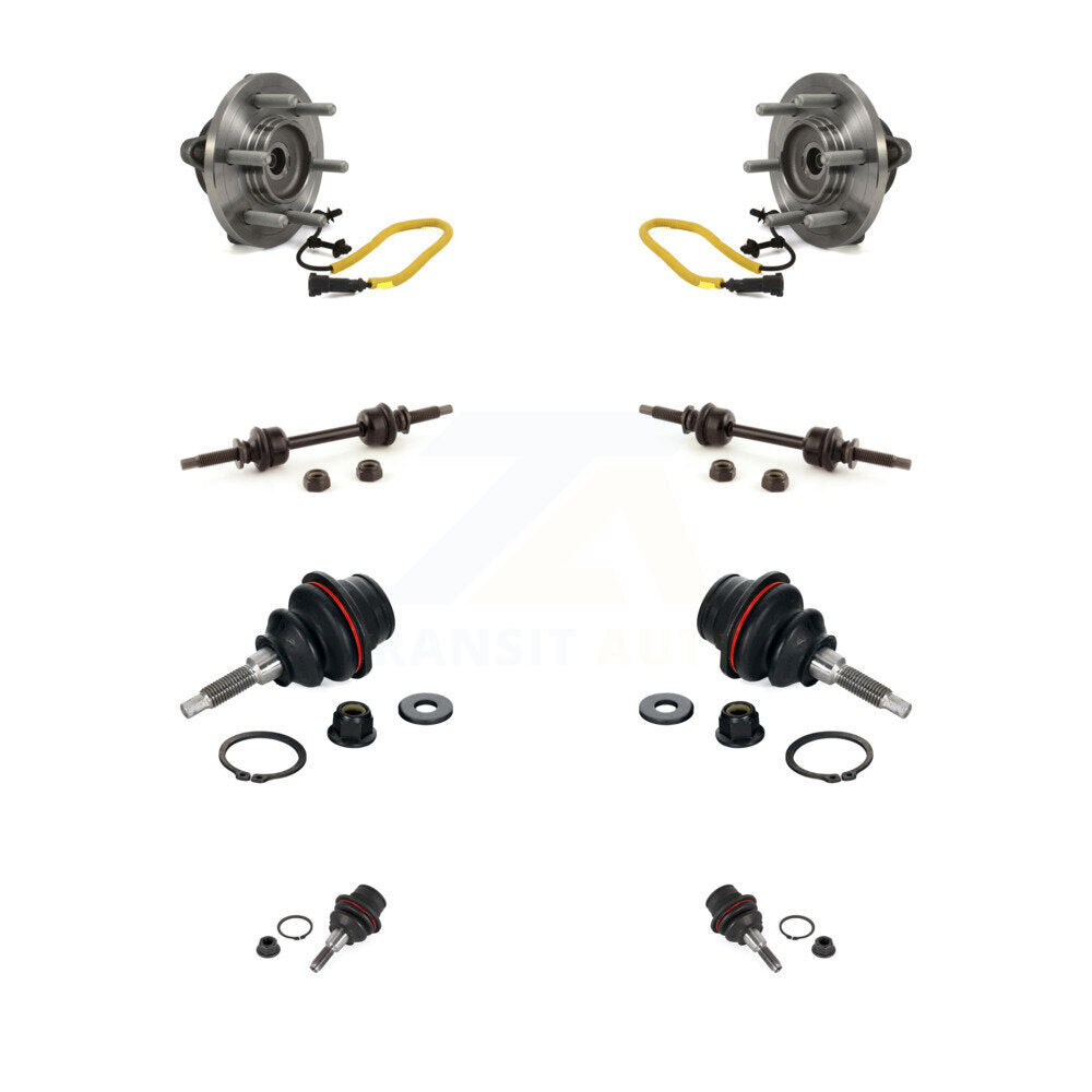 Bearing Upper Lower Ball Joint Sway Bar Stabilizer Link Front Kit For Ford F-150