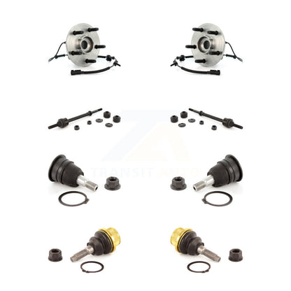 Hub Bearing Upper Lower Ball Joint & Sway Bar Link Front Kit For Dodge Ram 1500