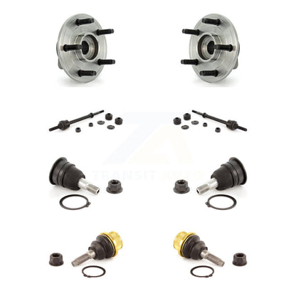 Hub Bearing Upper Lower Ball Joint & Sway Bar Link Front Kit For Dodge Ram 1500