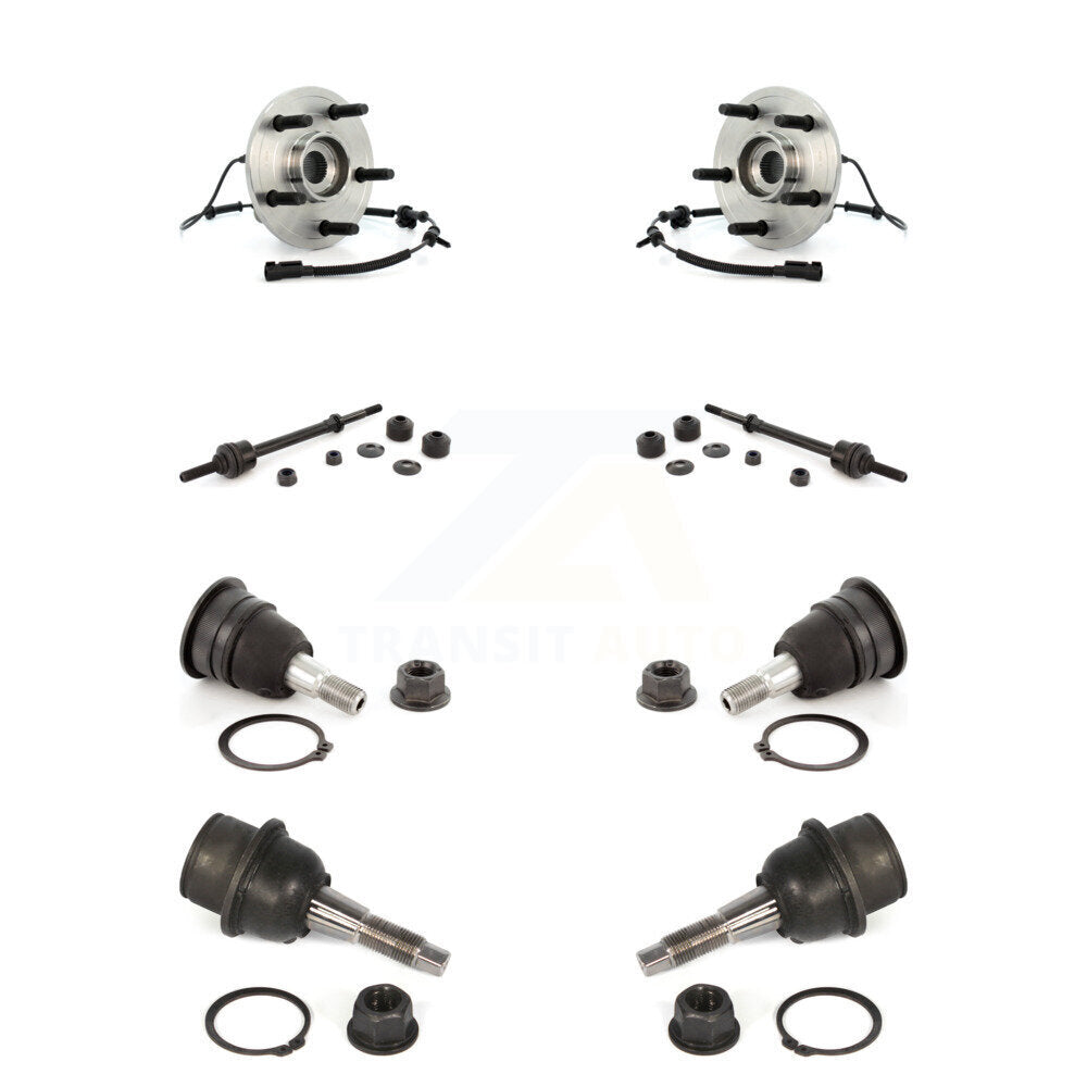 Hub Bearing Upper Lower Ball Joint & Sway Bar Link Front Kit For Dodge Ram 1500
