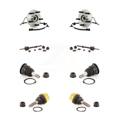 Hub Bearing Upper Lower Ball Joint & Sway Bar Link Front Kit For Dodge Ram 1500
