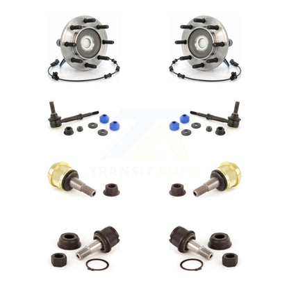 Hub Bearing Upper Lower Ball Joint & Sway Bar Link Front Kit For Dodge Ram 3500