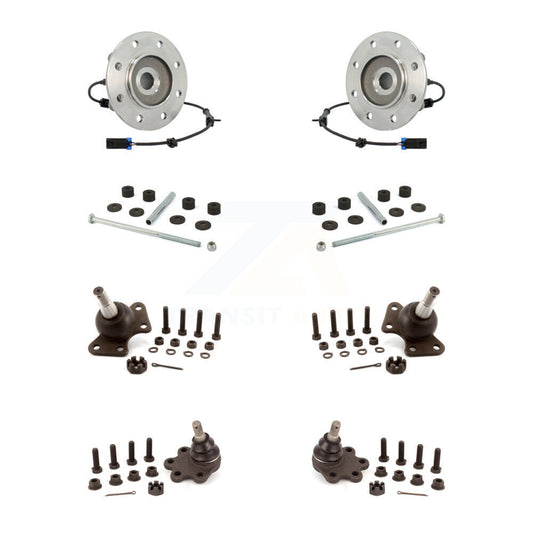 Hub Bearing Upper Lower Ball Joint Link Front Kit For K3500 Chevrolet GMC K2500
