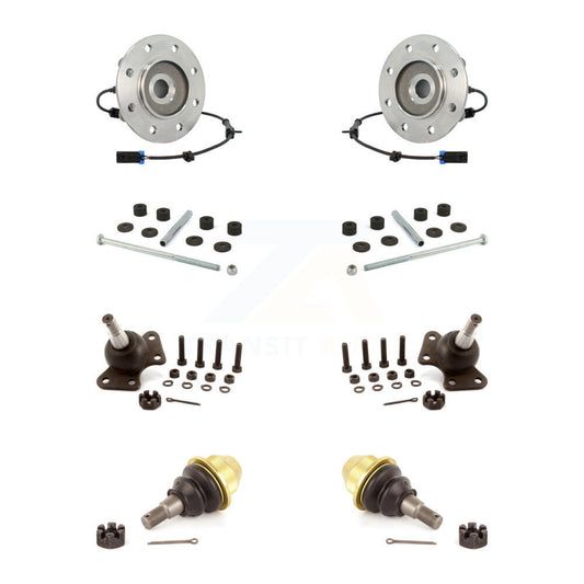 Bearing Upper Lower Ball Joint & Sway Bar Link Front Kit For K3500 Chevrolet GMC