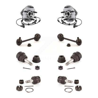 Hub Bearing Upper Lower Ball Joint Sway Bar Link Front Kit For Jeep Wrangler JK