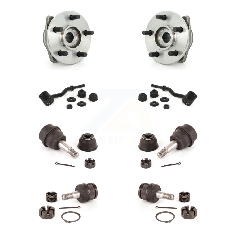 Bearing Upper Lower Ball Joint & Link Front Kit For Jeep Cherokee Grand Comanche