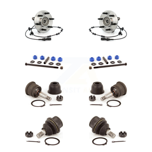 Hub Bearing Upper Lower Ball Joint & Link Front Kit For Ford Expedition Lincoln