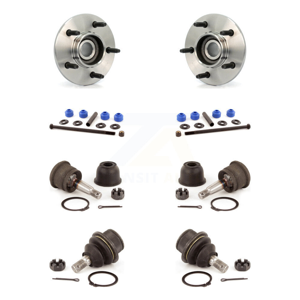 Bearing Upper Lower Ball Joint Sway Bar Stabilizer Link Front Kit For Ford F-150