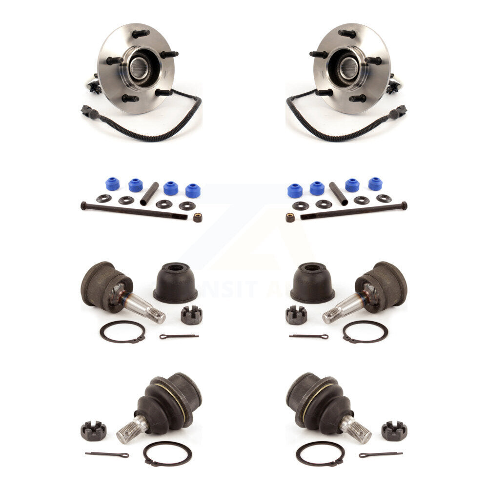 Bearing Upper Lower Ball Joint Sway Bar Stabilizer Link Front Kit For Ford F-150