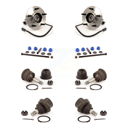 Bearing Upper Lower Ball Joint Sway Bar Stabilizer Link Front Kit For Ford F-150