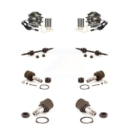 Bearing Upper Lower Ball Joint Sway Bar Link Front Kit For Ford F-450 Super Duty