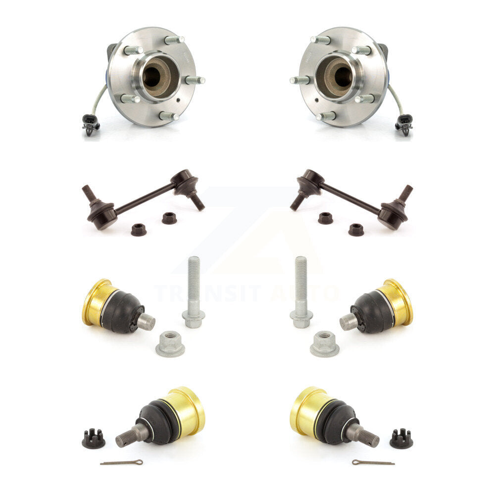 Bearing Assembly Upper Lower Ball Joint Sway Bar Link Front Kit For Cadillac CTS