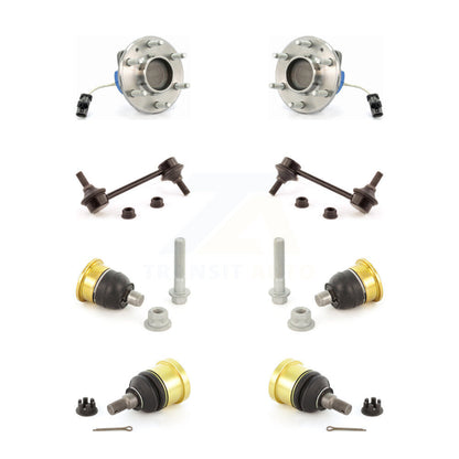 Hub Bearing Upper Lower Ball Joint & Link Front Kit For 2004-2007 Cadillac CTS V