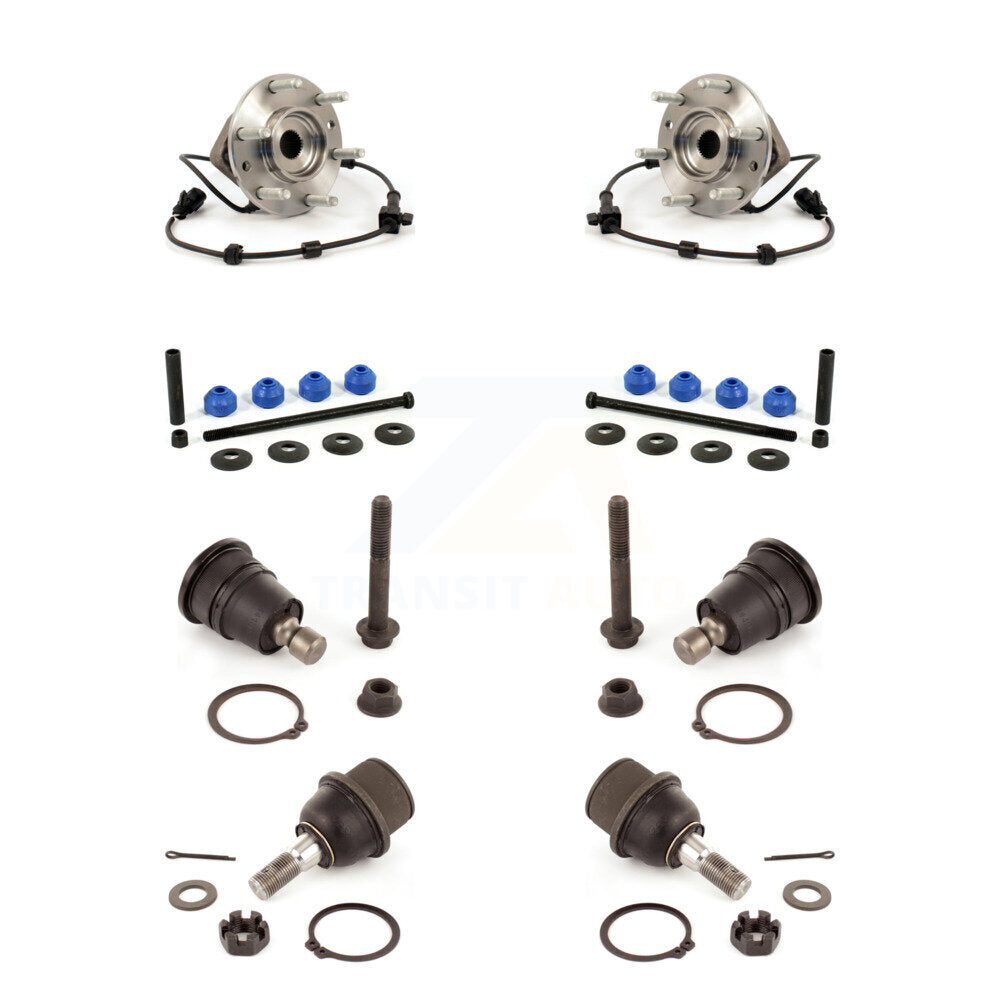 Bearing Upper Lower Ball Joint Link Front Kit For Chevrolet Trailblazer GMC Saab