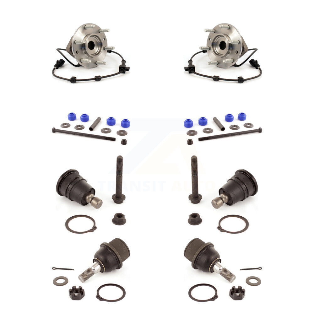 Bearing Upper Lower Ball Joint Link Front Kit For Chevrolet Trailblazer GMC Saab