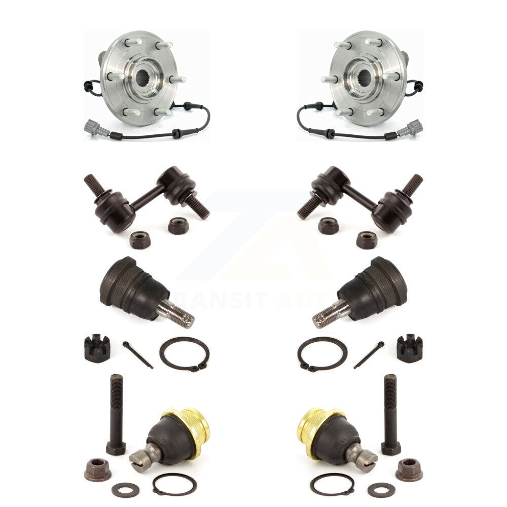 Bearing Upper Lower Ball Joint & Link Front Kit For Nissan TITAN Armada INFINITI