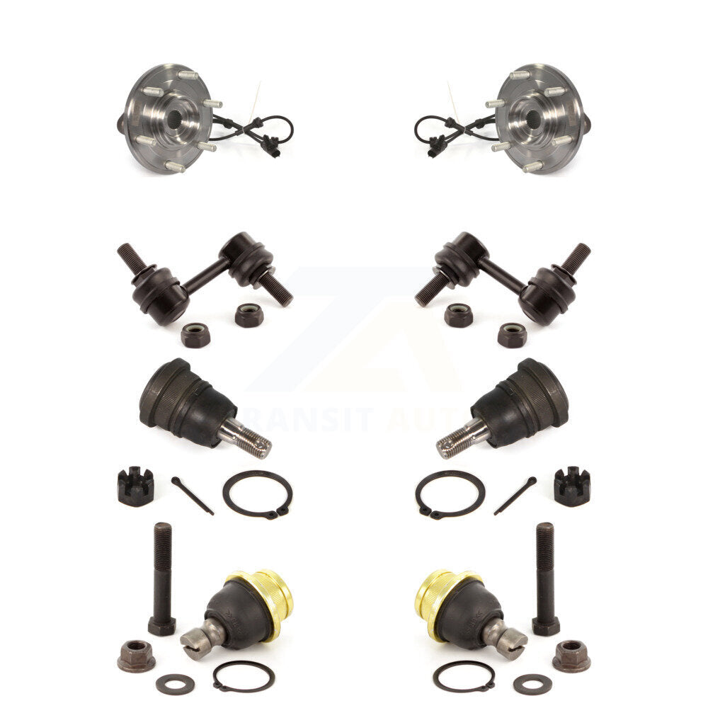 Bearing Upper Lower Ball Joint & Sway Bar Link Front Kit For Nissan TITAN Armada