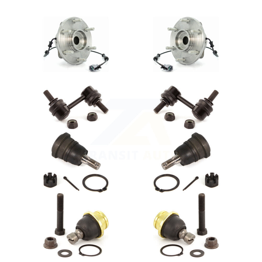 Hub Bearing Upper Lower Ball Joint Link Front Kit For Nissan TITAN INFINITI QX56
