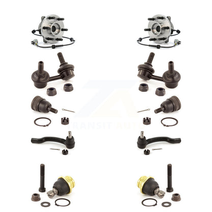Bearing Upper Lower Ball Joint Outer Tie Rod & Link Front Kit (10Pc) For Nissan