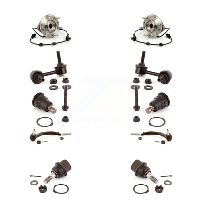 Bearing Upper Lower Ball Joint Outer Tie Rod Link Front Kit (10Pc) For GMC Envoy