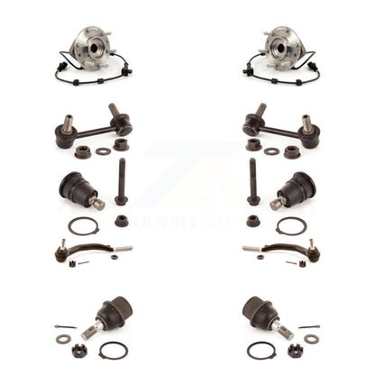 Bearing Upper Lower Ball Joint Outer Tie Rod Link Front Kit (10Pc) For Chevrolet