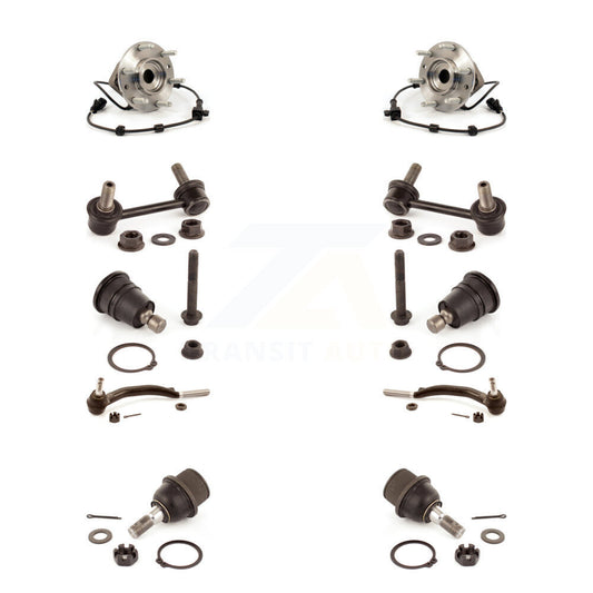 Bearing Upper Lower Ball Joint Outer Tie Rod Link Front Kit (10Pc) For Chevrolet