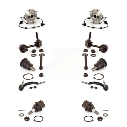 Bearing Upper Lower Ball Joint Outer Tie Rod Link Front Kit (10Pc) For GMC Envoy