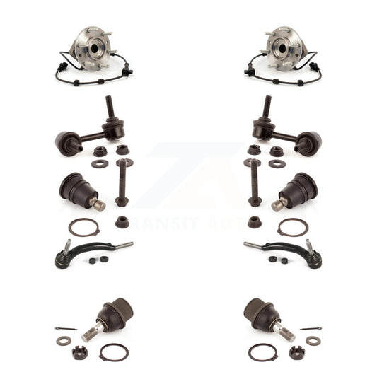 Bearing Upper Lower Ball Joint Outer Tie Rod Link Front Kit (10Pc) For GMC Envoy