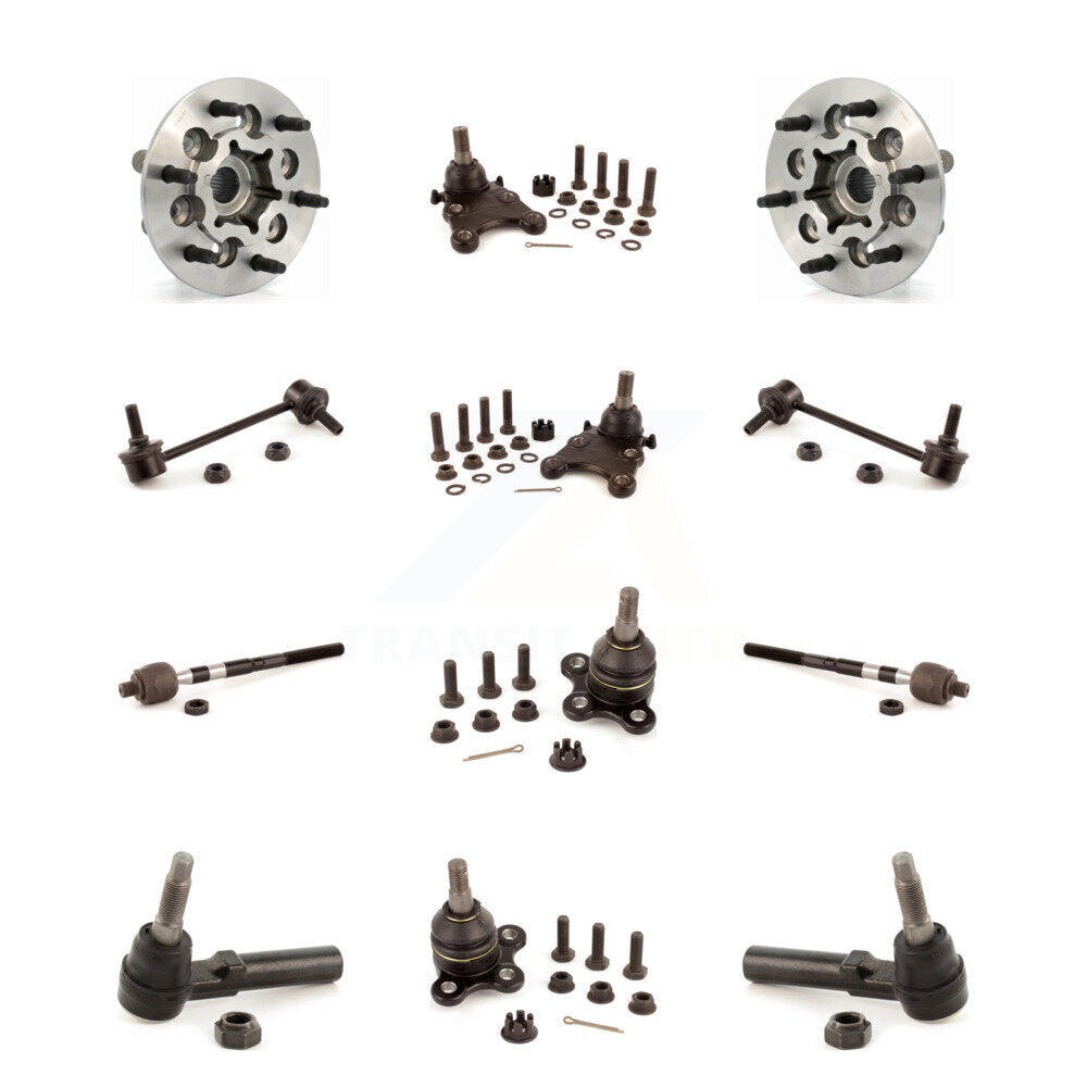 Bearing Upper Lower Ball Joint Outer Inner Tie Rod Link Front Kit (12Pc) For GMC