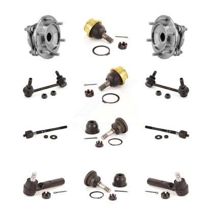 Bearing Upper Lower Ball Joint Outer Inner Tie Rod & Sway Bar Link Front Kit For
