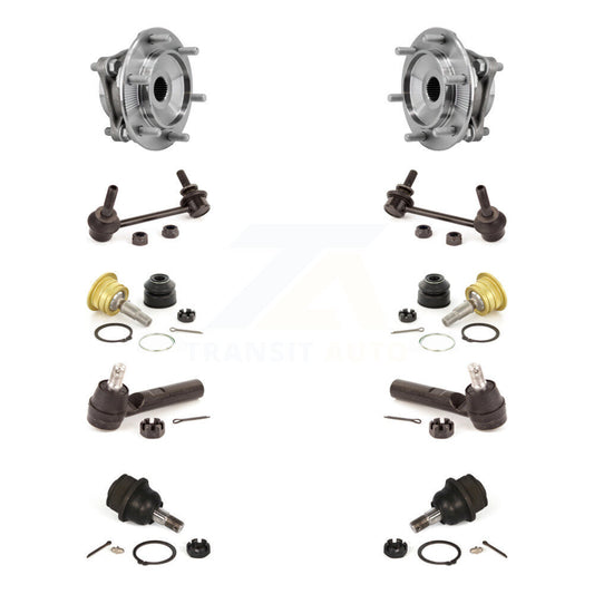 Bearing Upper Lower Ball Joint Outer Tie Rod Link Front Kit (10Pc) For Toyota FJ