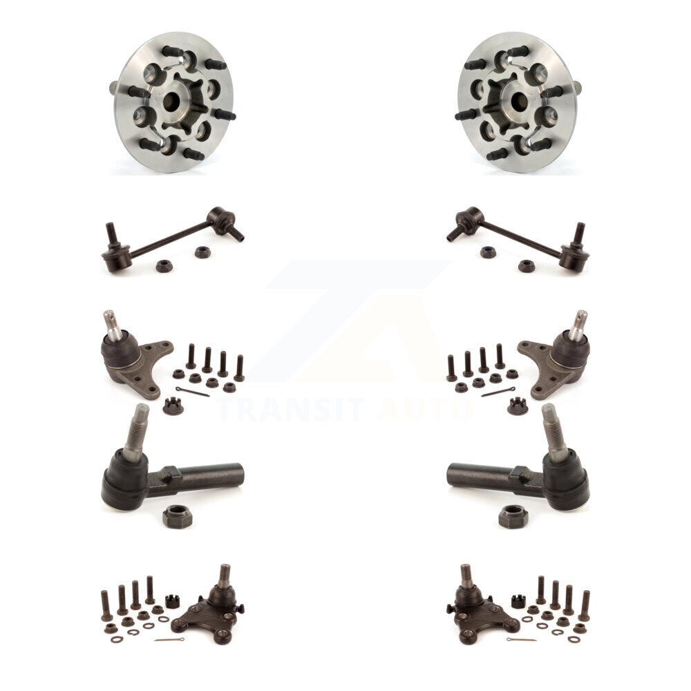 Bearing Upper Lower Ball Joint Outer Tie Rod Link Front Kit (10Pc) For Chevrolet