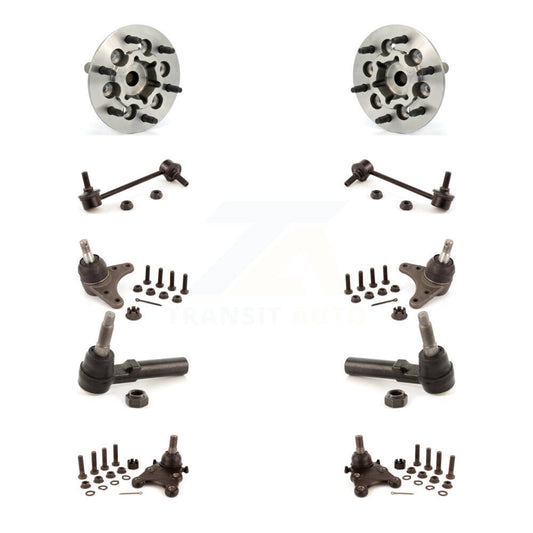 Bearing Upper Lower Ball Joint Outer Tie Rod Link Front Kit (10Pc) For Chevrolet