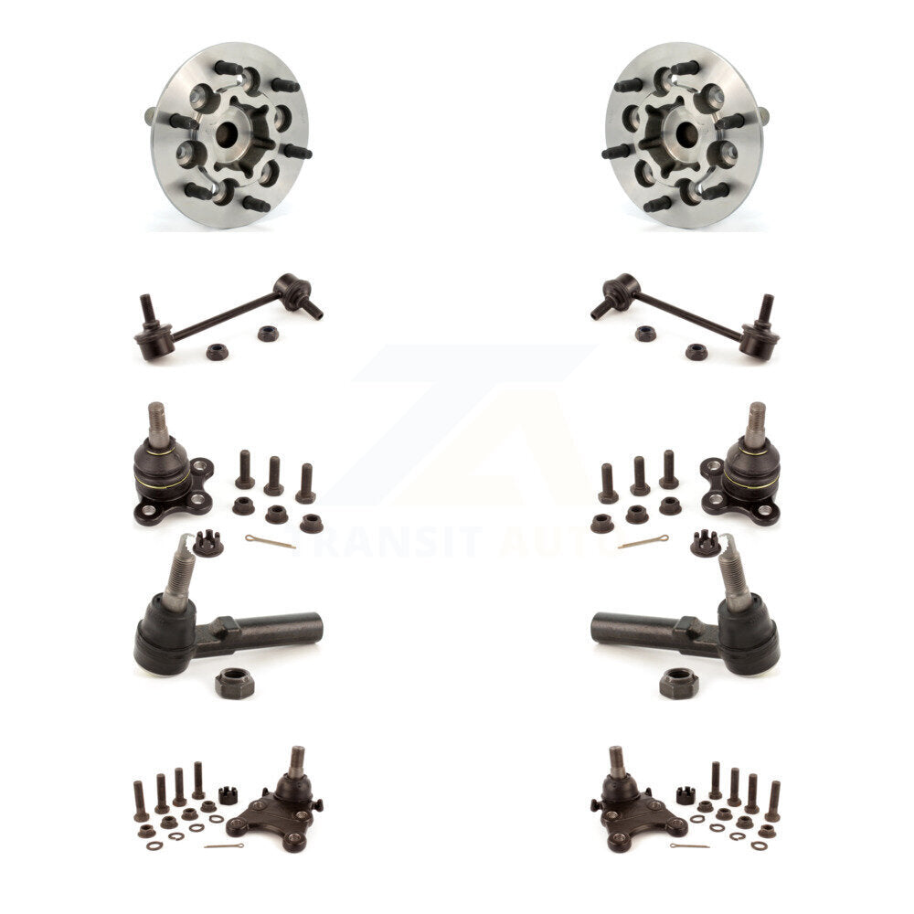 Bearing Upper Lower Ball Joint Outer Tie Rod Link Front Kit (10Pc) For Chevrolet