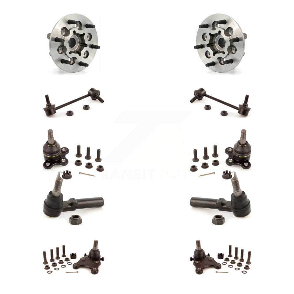 Bearing Upper Lower Ball Joint Outer Tie Rod Link Front Kit (10Pc) For Chevrolet