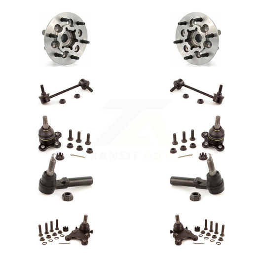 Bearing Upper Lower Ball Joint Outer Tie Rod Link Front Kit (10Pc) For Chevrolet