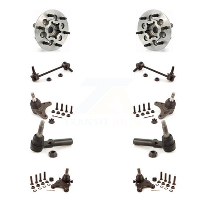 Hub Bearing Upper Lower Ball Joint Outer Tie Rod & Link Front Kit For GMC Canyon