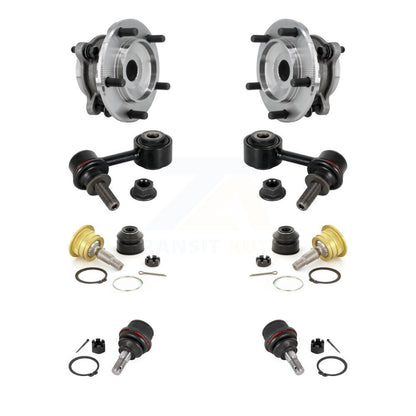 Bearing Upper Lower Ball Joint & Link Front Kit (8Pc) For Toyota Tundra Sequoia