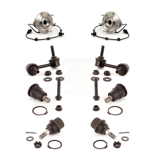 Bearing Upper Lower Ball Joint & Link Front Kit (8Pc) For GMC Chevrolet Envoy XL