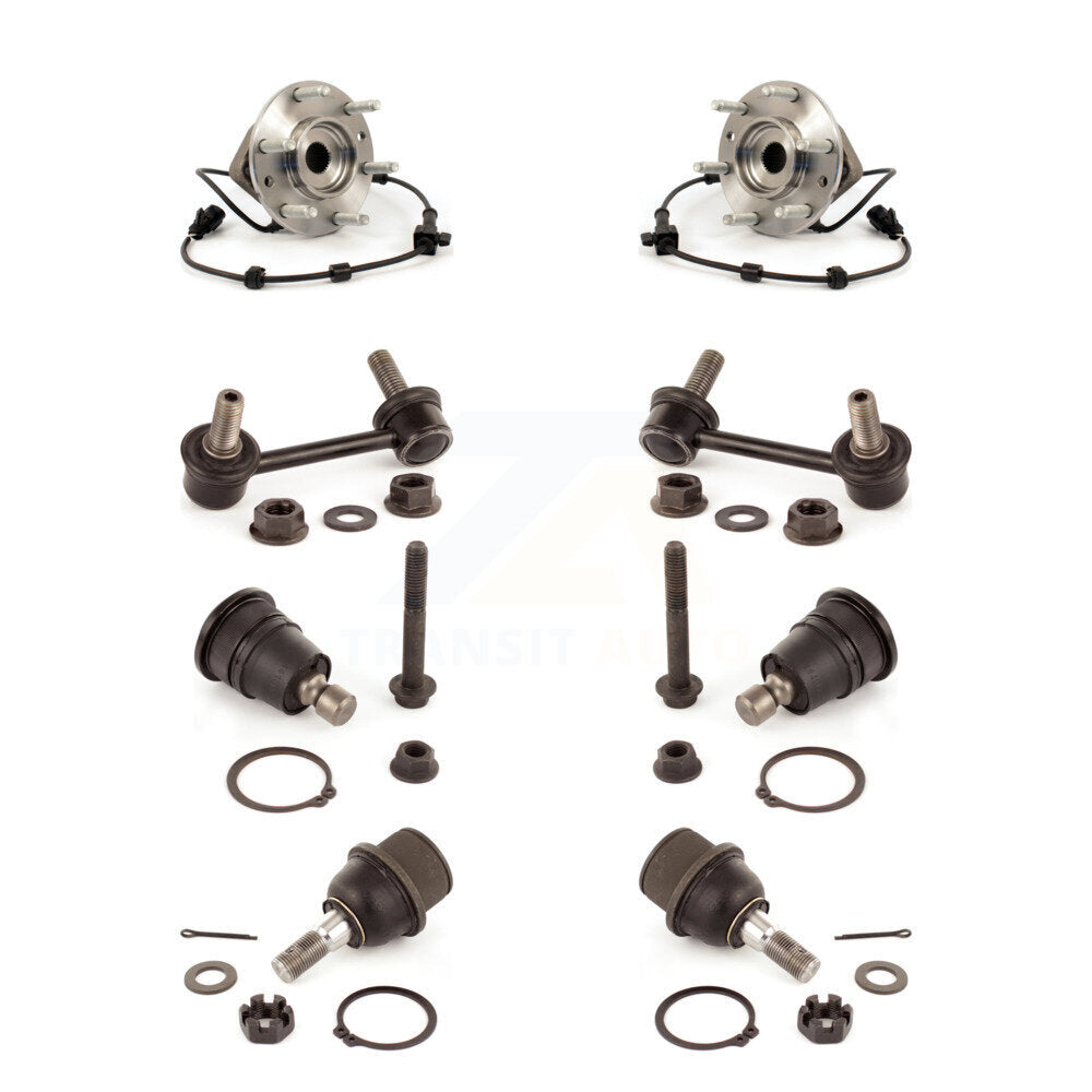 Bearing Upper Lower Ball Joint & Link Front Kit (8Pc) For Chevrolet GMC Envoy XL
