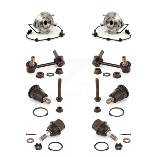 Bearing Upper Lower Ball Joint & Link Front Kit (8Pc) For Chevrolet GMC Envoy XL